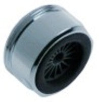 rompigetto filetto m24x1 con inserto in plastica quota portata 20l/min ottone cromato