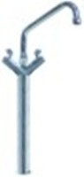 miscelatore monoforo vitone in ceramica 1/2" 90° distanza canna 300mm altezza canna 590mm