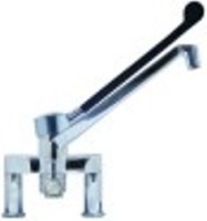 miscelatore biforo monocomando leva lunga cartuccia in ceramica diametro 47mm distanza canna 200mm