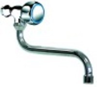 rubinetto monoacqua orizzontale sporgenza 200mm altezza canna 120mm vitone a bagno d'olio