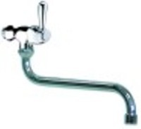 rubinetto monoacqua orizzontale vitone in ceramica 1/2" 90° distanza canna 250mm