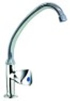 rubinetto monoacqua orizzontale sporgenza 155mm altezza canna 195mm vitone a bagno d'olio