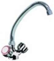 miscelatore monoforo sporgenza 155mm altezza canna 190mm vitone a bagno d'olio