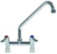 miscelatore biforo vitone in ceramica 1/2" 90° distanza canna 300mm altezza canna 265mm