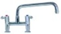 miscelatore biforo vitone in ceramica 3/4" 90° distanza canna 250mm altezza canna 110mm