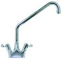 miscelatore biforo vitone in ceramica 3/4" 90° distanza canna 250mm altezza canna 410mm canna