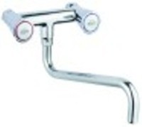 miscelatore biforo a parete vitone a bagno d'olio 3/4" distanza canna 300mm