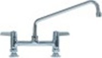miscelatore biforo vitone in ceramica 1/2" 90° distanza canna 350mm altezza canna 210mm canna