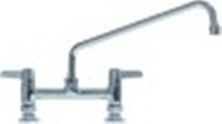 miscelatore biforo vitone in ceramica 1/2" 90° distanza canna 400mm altezza canna 215mm canna