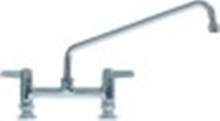 miscelatore biforo vitone in ceramica 1/2" 90° distanza canna 450mm altezza canna 235mm canna