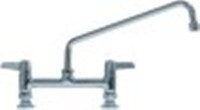 miscelatore biforo vitone in ceramica 1/2" 90° distanza canna 400mm altezza canna 215mm canna