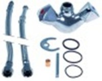 miscelatore monoforo 1/2" attacco 3/8" lunghezza terminali 480mm foro di fissaggio diametro  32mm