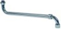 canna a s tubo diametro  18mm sporgenza 350-600mm altezza canna 120mm allungabile 3/4"