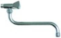 rubinetto monoacqua orizzontale vitone in ceramica 1/2" 180° distanza canna 250mm