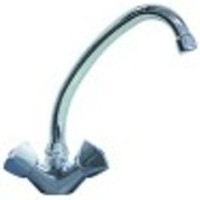 miscelatore monoforo vitone in ceramica 1/2" 180° distanza canna 155mm altezza canna 185mm