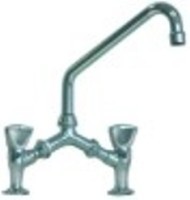miscelatore biforo vitone in ceramica 1/2" 180° distanza canna 200mm altezza canna 230mm