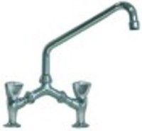 miscelatore biforo vitone in ceramica 1/2" 180° distanza canna 300mm altezza canna 290mm