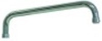 canna tubo diametro  25mm sporgenza 350mm altezza canna 65mm con ghiera g3/4"