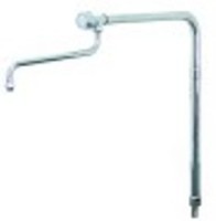 rubinetto monoacqua orizzontale sporgenza 200mm 1/2" h 510mm con canna girevole lar. 420mm
