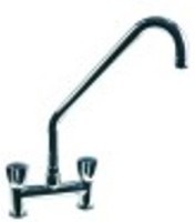 miscelatore biforo sporgenza 250mm altezza canna 215mm attacco 1/2" h 295mm