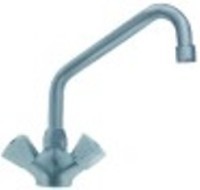 miscelatore monoforo inox vitone a bagno d'olio 1/2" distanza canna 185mm