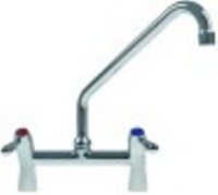 miscelatore biforo vitone in ceramica 1/2" 90° attacco 1/2" canna distanza canna 200mm