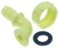 attacco per tubo plastica ad angolo filetto 3/4" tubo diametro  13mm con. 1 pz