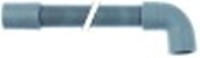 tubo scarico dn19 l 2000mm diametro  int. estr. dritta 21mm diametro  int. estr. dritta 26mm
