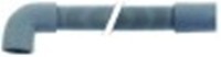 tubo scarico dn24 l 1700mm diametro  int. estr. dritta 28mm diametro  int. estr. dritta 34mm