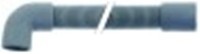 tubo scarico dn24 l 600mm diametro  int. estr. dritta 30mm diametro  int. estr. dritta 34mm diametro  int. estr. piegata 29mm
