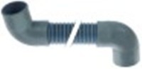 tubo scarico dn24 l 500mm diametro  int. estr. piegata 29mm