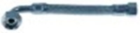 tubo flessibile inox dritto-curvo l 170mm raccordi 3/8"-1/2"