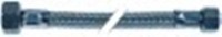 tubo flessibile calza inox dritto-dritto dn8 raccordi 3/8"-1/2" l 740mm certificato dvgw