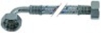 tubo flessibile calza inox dritto-curvo dn10 attacco 1: 1/2" attacco 2: 1/2" l 2500mm