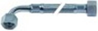 tubo flessibile calza inox dritto-curvo dn8 attacco 1: 3/8" attacco 2: 3/8" l 370mm