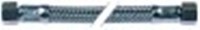 tubo flessibile calza inox dritto-dritto dn8 raccordi 3/8" l 500mm tenuta conica