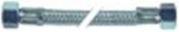 tubo flessibile calza inox dritto-dritto dn8 raccordi 3/8" l 750mm tenuta conica