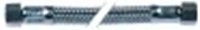 tubo flessibile calza inox dritto-dritto dn8 raccordi 3/8" l 2000mm tenuta conica