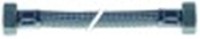 tubo flessibile di carico acqua calza inox dritto-dritto dn12 raccordi 3/4"