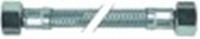 tubo flessibile calza inox dritto-dritto dn8 raccordi 3/8" l 300mm tenuta piana/conica