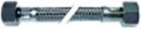 tubo flessibile calza inox dritto-dritto dn8 raccordi 3/8" l 1200mm tenuta piana/conica