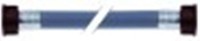 tubo flessibile di carico acqua pvc dritto-dritto dn13 raccordi 3/4" l 1000mm p di lavoro 10bar