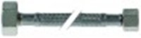 tubo flessibile calza inox dritto-dritto dn8 raccordi 3/8"-3/4" l 1500mm