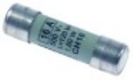 fusibile misura diametro 10x38mm 16a nominale 500v tipo gg rapido con. 1 pz