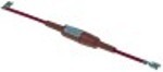 portafusibile per diametro 6,3x32mm nominale 5kv con fusibile 0,6a rapido