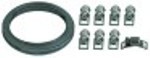 kit di fascette stringitubo inox 3m nastro di tensione, 8 x tenditore a vite