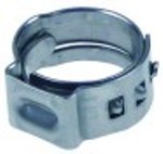 fascetta a occhiello diametro  9,8-12,3mm larghezza 7mm spessore nastro 0,6mm conf. 20 pz inox w4