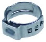fascetta a occhiello diametro  12,0-14,5mm larghezza 7mm spessore nastro 0,6mm conf. 20 pz inox w4