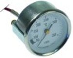 termometro incasso diametro  60mm 50-350°c bulbo diametro  6mm bulbo l 19mm lungh. capillare 1600mm