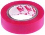 nastro isolante pvc temp. massima -10 a +105°c lar. 15mm lun. 10m rosso certificato vde